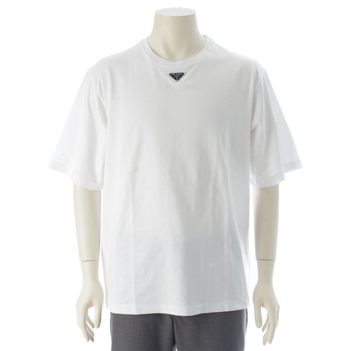 プラダ トライアングルロゴ オーバーサイズ 半袖Tシャツ トップス