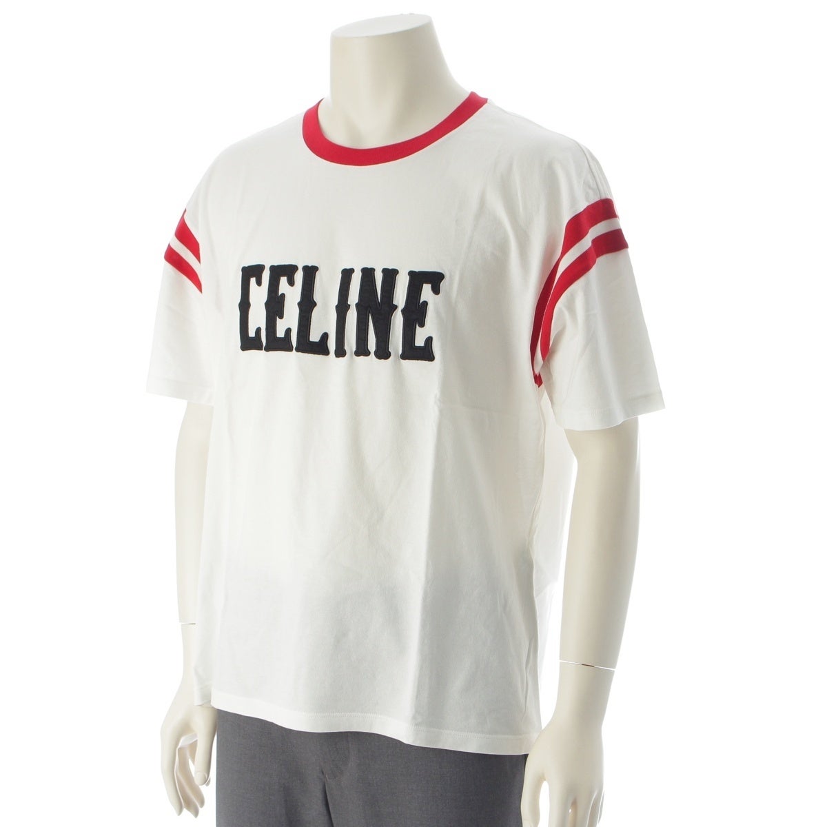 セリーヌ 25SS リンガー ロゴワッペンクルーネック 半袖Tシャツ