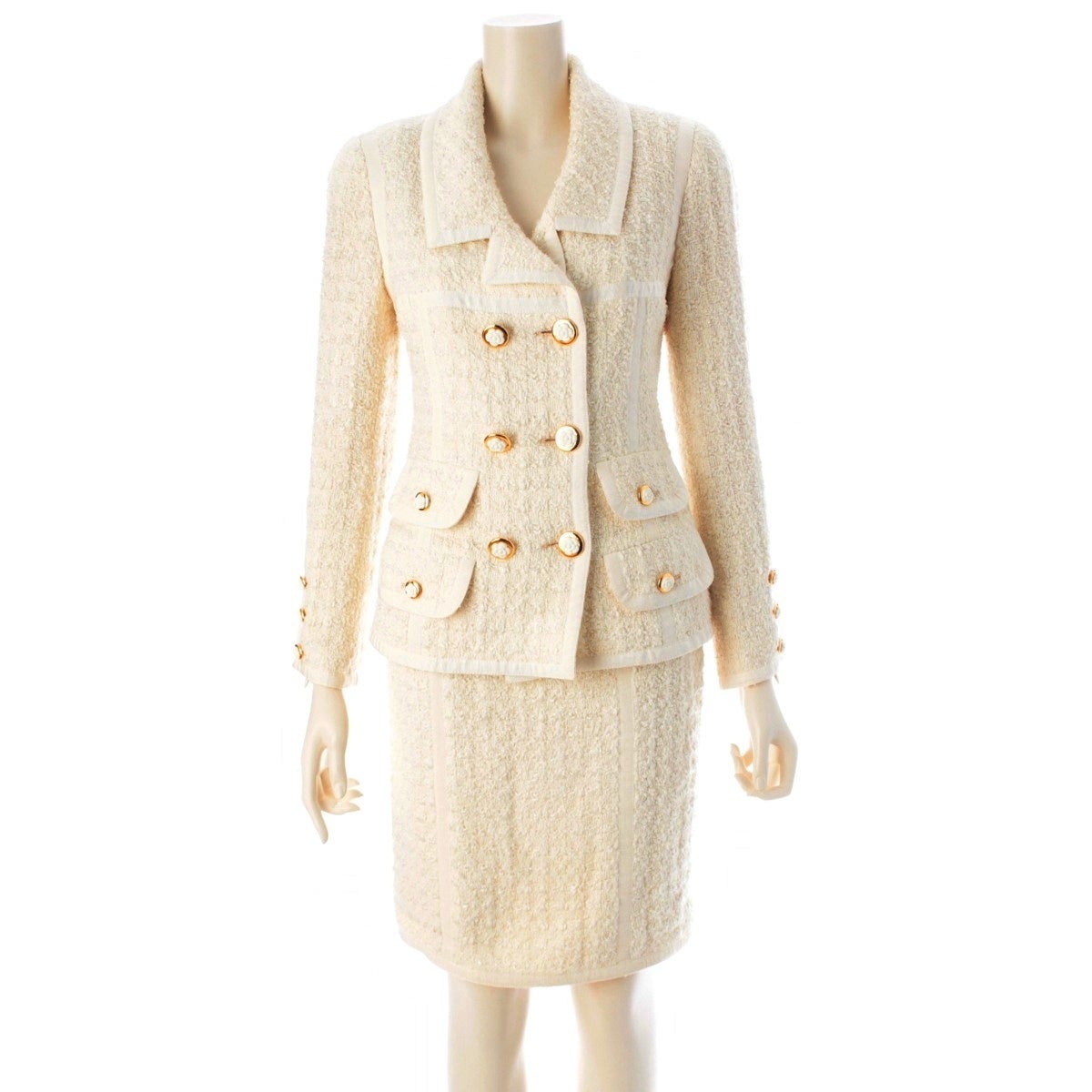 父*親様 ヴィンテージCHANELシャネル★レアルージュロゴシルクタンクトップ3 22SS☆すぐ届く！ 【CHANEL シャネル】 タンクトップ 白 関税込