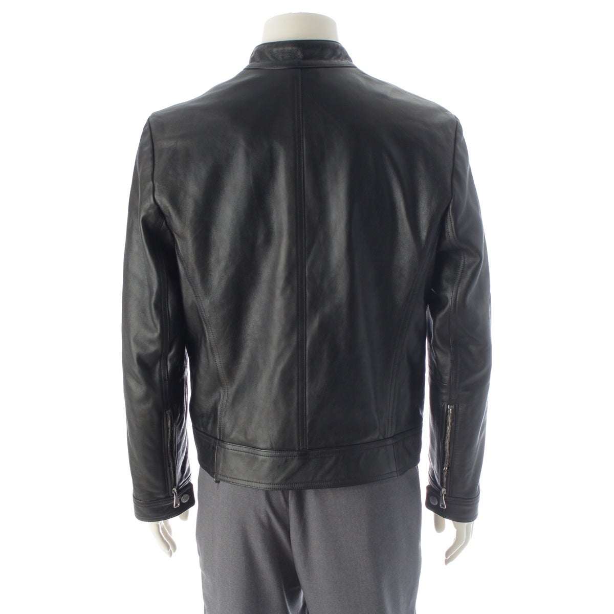 エンメティ ANDREA アンドレア ラムレザー シングルライダース ライダースジャケット ブラック 48【中古】 エンメティ ANDREA アンドレア ラムレザー シングルライダース