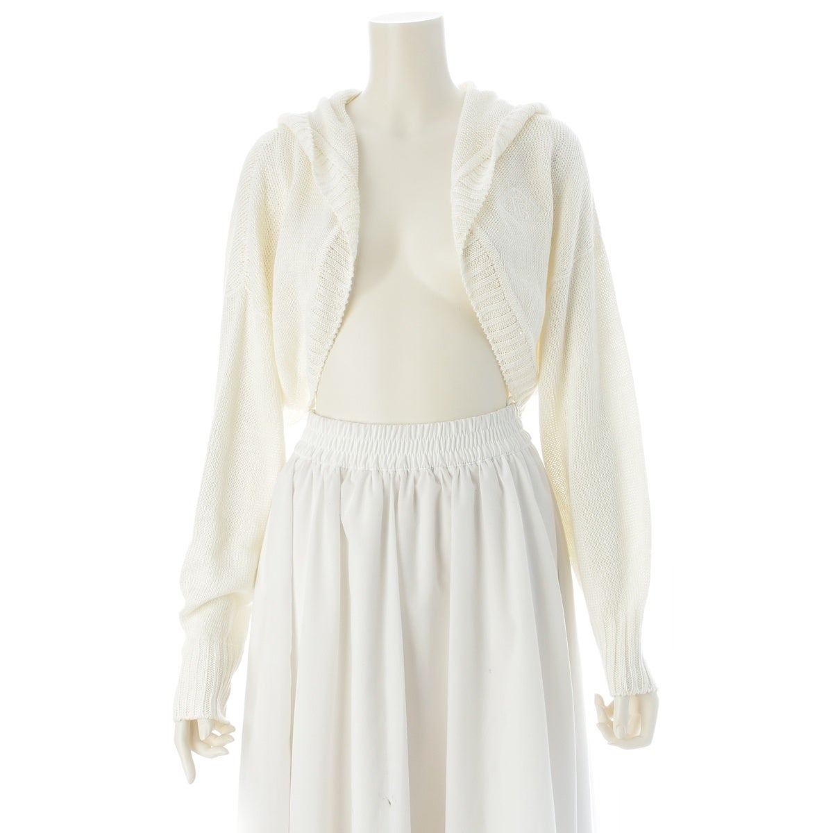 フォクシー Loren フーディ カーディガン フォクシー Cardigan Loren リネン ロゴ フーデット ニット