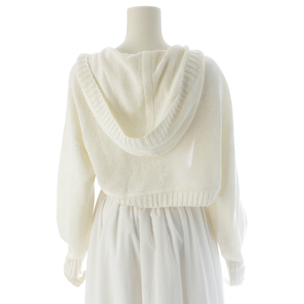 フォクシー Cardigan Loren リネン ロゴ フーデット ニット