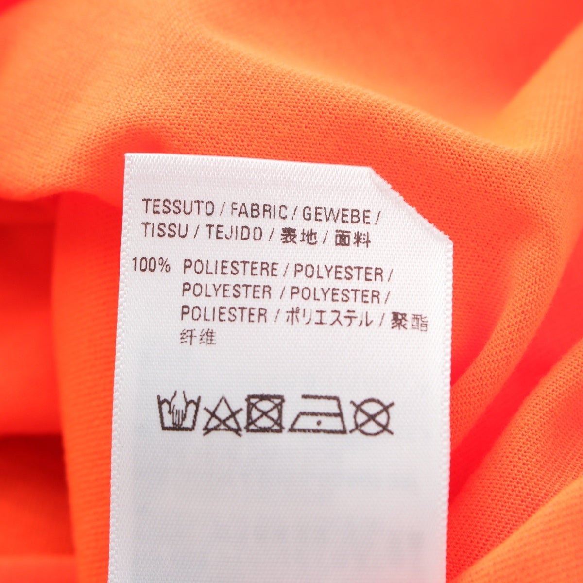 バレンシアガ 20年 WARDROBE ロゴ 半袖Tシャツ 641675 オレンジ XS