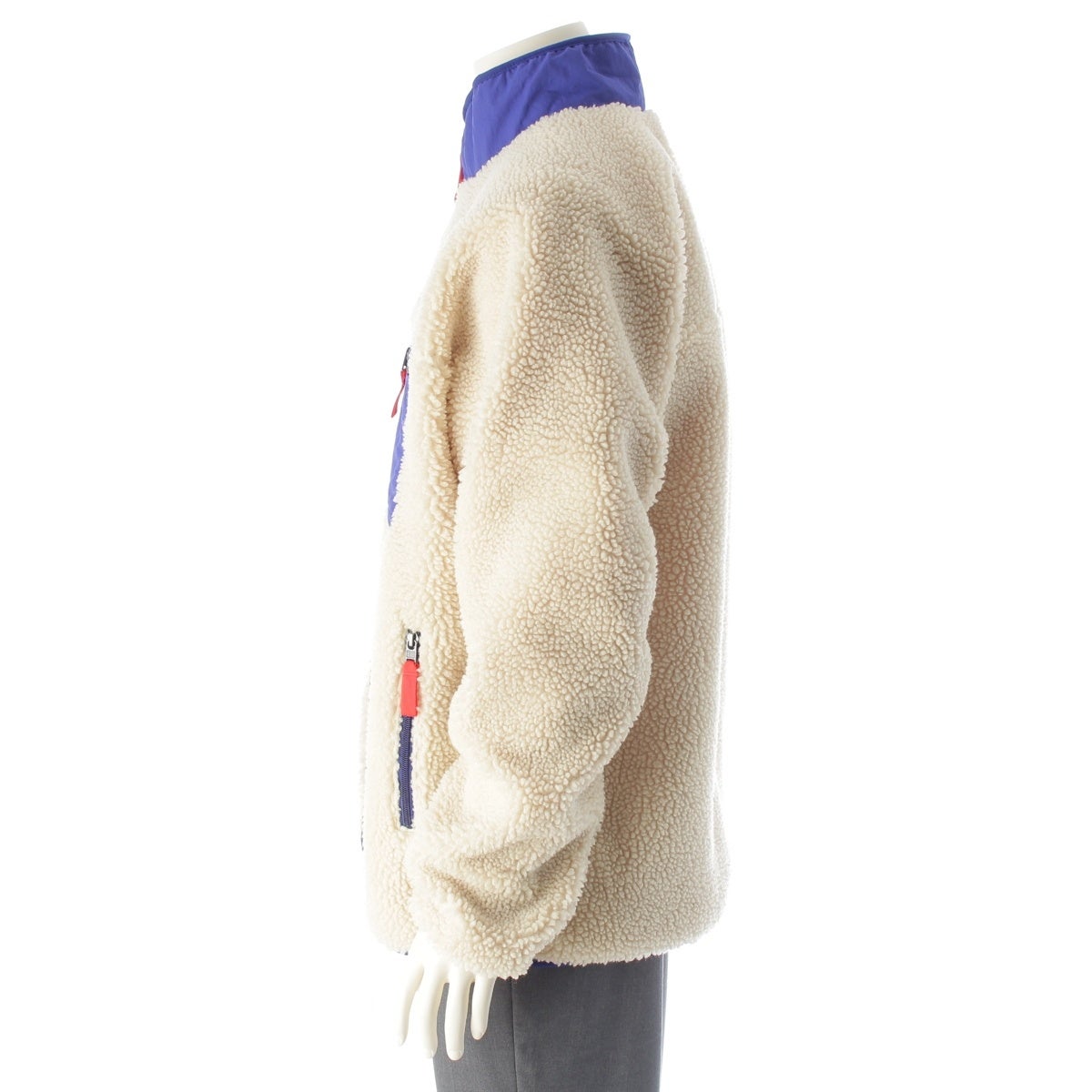 パタゴニア  25年 クラシック レトロX ボア フリース ジャケット 23057 アイボリー/ブルー XL【中古】 パタゴニア 25年 クラシック レトロX ボア フリース ジャケット 23057