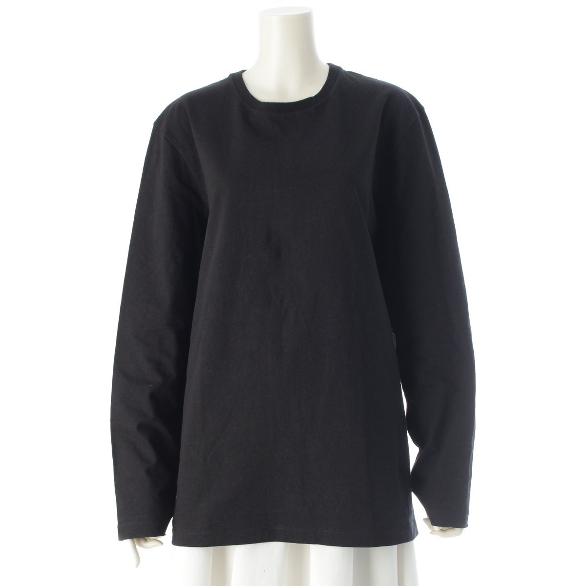 ザロウ THE ROW LEON L/S T-SHIRT ロングTシャツ L 黒 ザロウ LEON L/S T-SHIRT ロングTシャツ クルーネック カットソー 189
