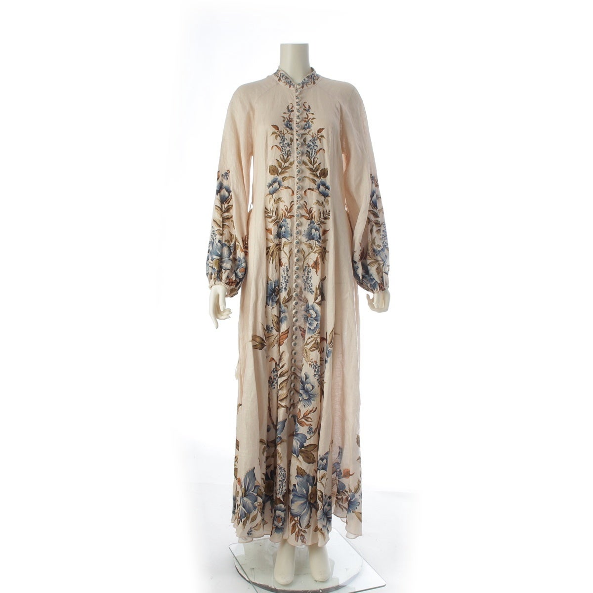 ZIMMERMANN ジマーマン　ロング　シルク　ワンピース ジマーマン Zimmermann リネン ALLIANE BILLOW フローラル ベルト付き