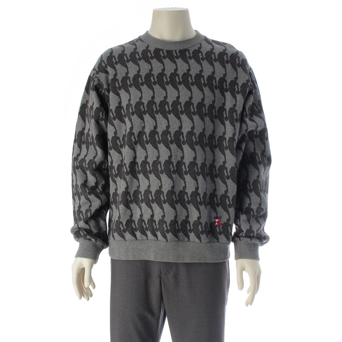 ルイヴィトン NBA 21SS LVロゴ スウェット RM211M グレー L | 中古通販