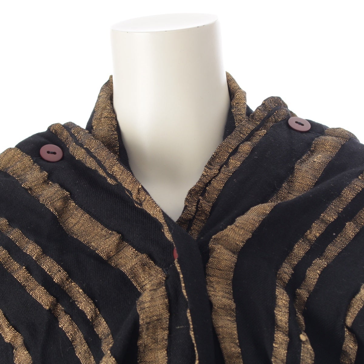 イッセイミヤケ 80s 1986 ウール リネン 筆タグ samurai shoulder
