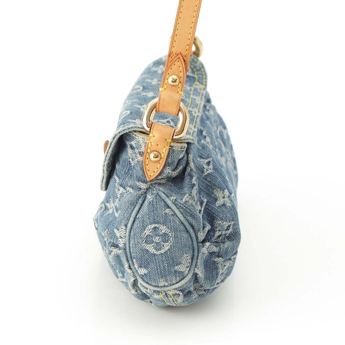 ルイヴィトン モノグラムデニム ミニプリーティ ワン ショルダーバッグ