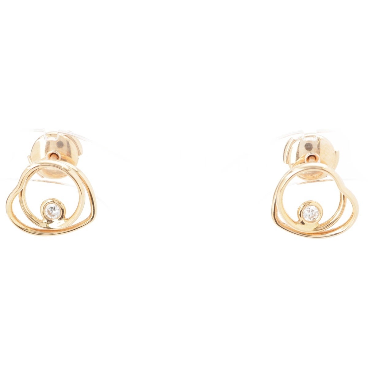 エルメス 750YG ヴェルティージュ クール ハート ピアス アクセサリー