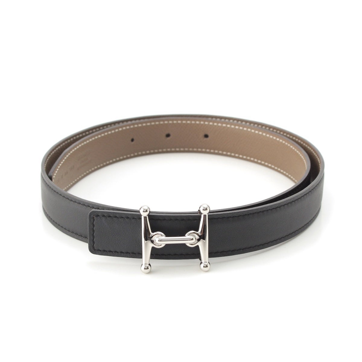 エルメス Hバックルリバーシブルベルト 75 HERMES エルメスコン