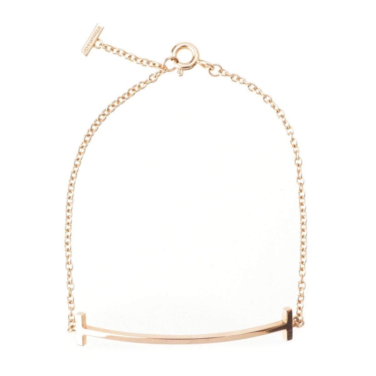 ティファニー Tスマイル チェーン ブレスレット ジュエリー Au750