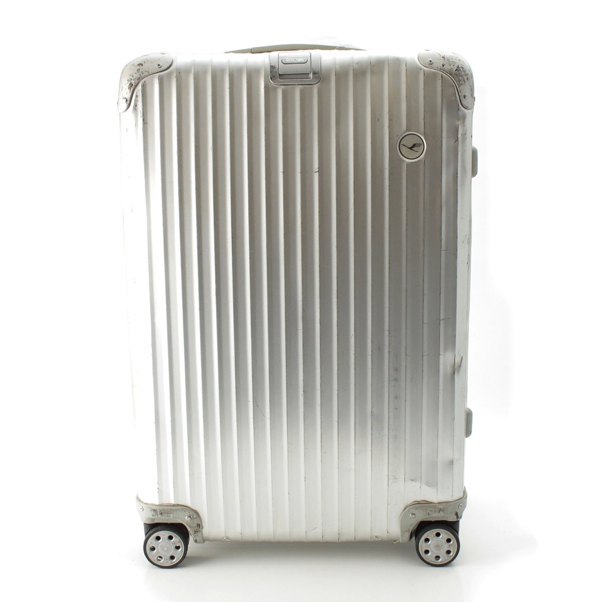 (お値下げ)リモワ 風スーツケース　34L シルバー リモワ ルフトハンザ スーツケース キャリーケース 旅行鞄 4輪 921.71