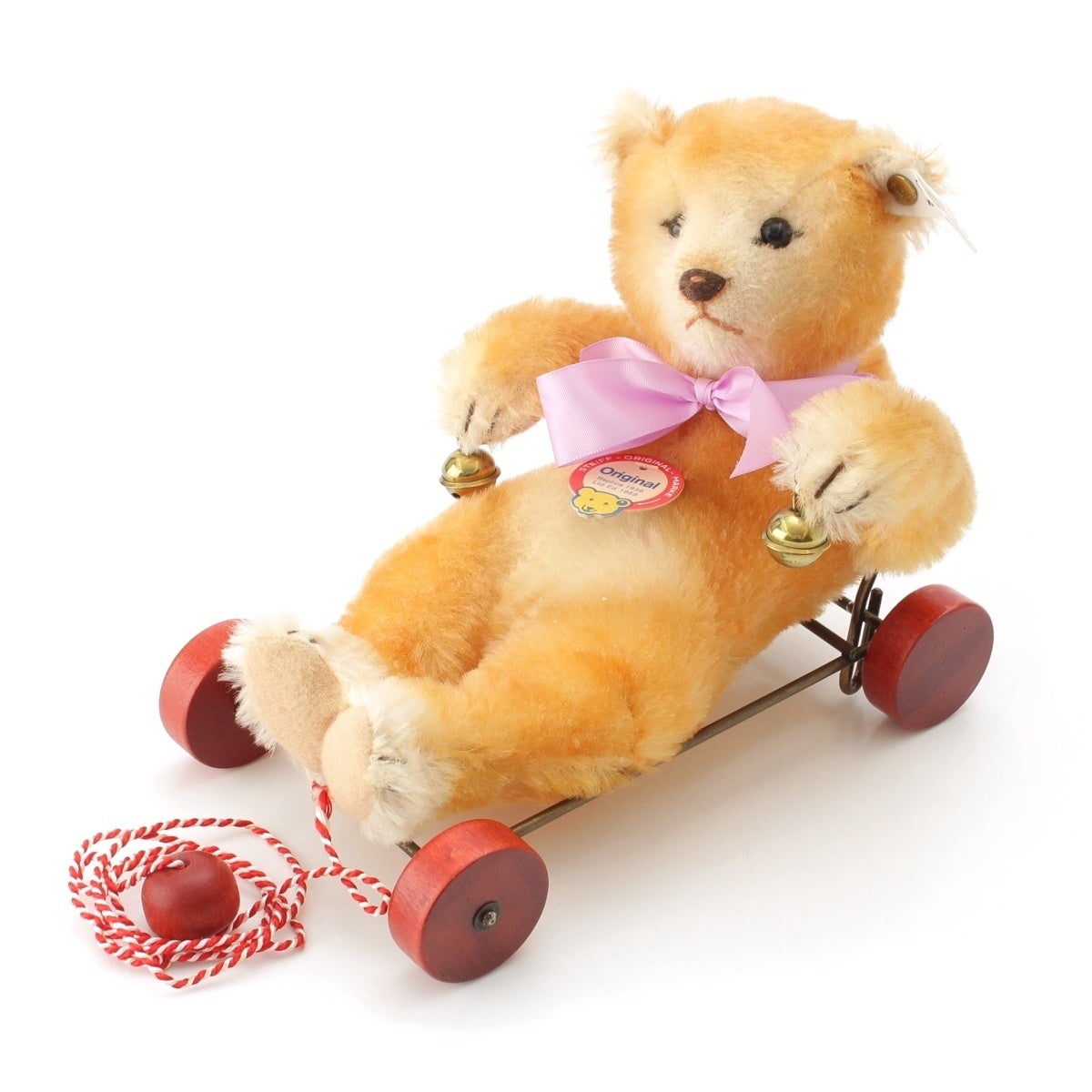 シュタイフ 1939復刻 ミュージアムコレクション Baby Bear With Wagon