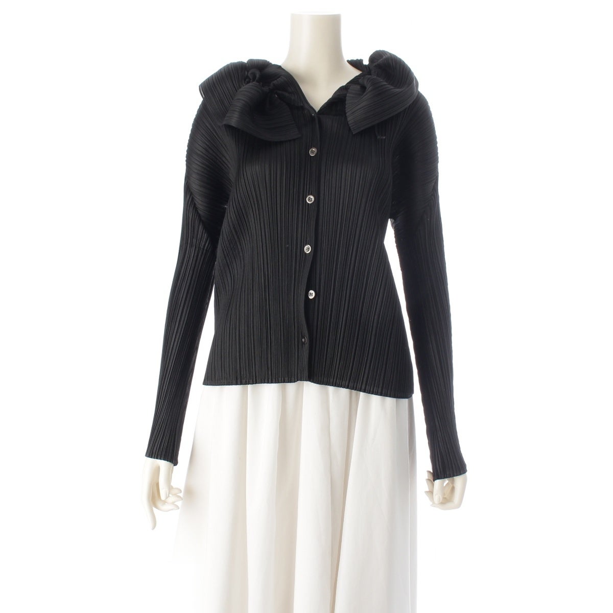 プリーツプリーズ イッセイミヤケ ロング 長袖 カーディガン トップス