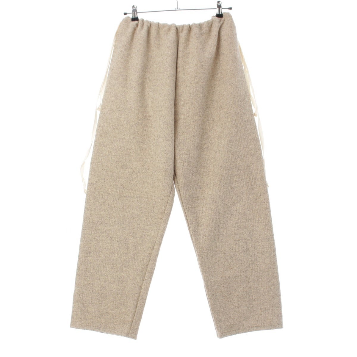 チャリータ Ｃharrita pantalon de lana パンタローネ ウール スラックス ワイド パンツ オフホワイト ベージュ系 フリーサイズ【中古】 チャリータ Charrita pantalon de lana パンタローネ ウール