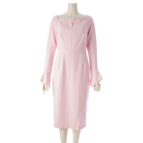 ローランムレ ROLAND MOURET バックジップ ロングスリーブ ワンピース 