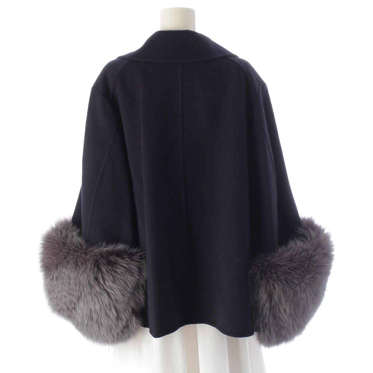 ドゥロワー 22A/W ウールケヌキ フォックスファースリーブ ショート