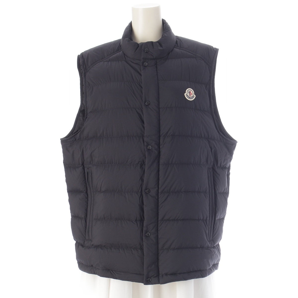 モンクレール 25年 ロゴ BARTHE GILET ダウンベスト ネイビー 4 | 中古