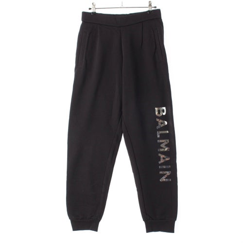 S/S2014 Balmain ダメージ加工 異素材 膝切替 バイカーパンツ バルマン 