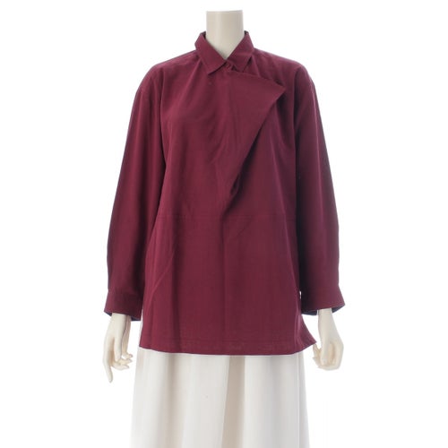 ISSEY MIYAKE 初期タグ 80s 麻 シワ 半袖 シャツ ブラウス イッセイ 