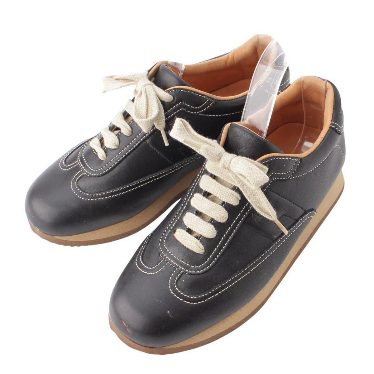 エルメス クイック レザー スニーカー ブラック 35 | 中古通販 retro.jp