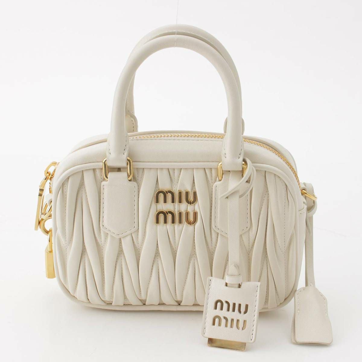 ミュウミュウ Miu Miu 23年 マテラッセ レザー アルカディ 2way
