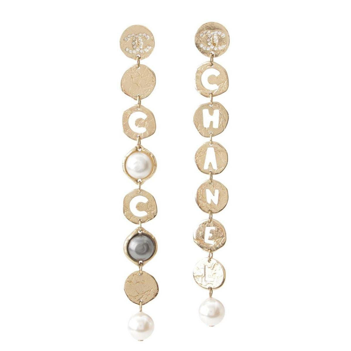 シャネル Chanel A19A ココマーク ロゴ プレート ラインストーン