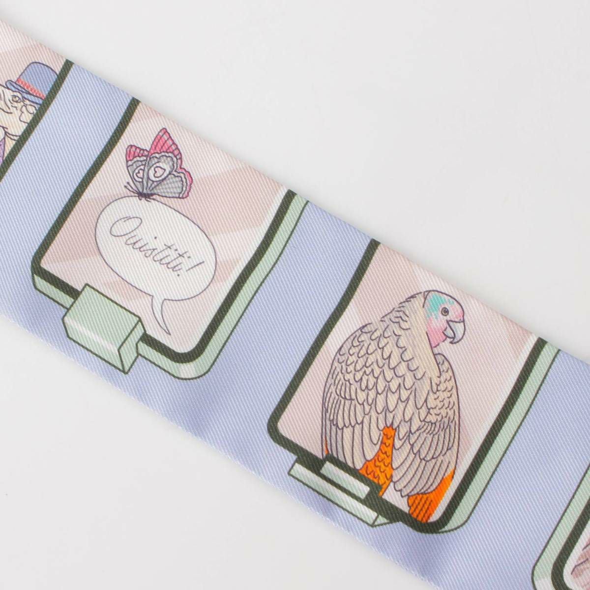 エルメス Hermes 23AW ツイリー シルク スカーフ story アニマル 動物