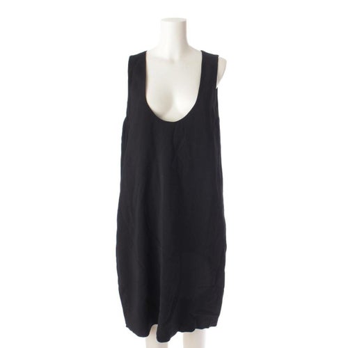 ザロウ THE ROW ノースリーブ ストレッチジャージー ミディドレス ワンピース ブラック XS