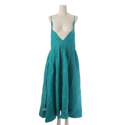 マイラン リネン キャミソール マキシドレス ワンピース MY23SS-OP023 エメラルド F