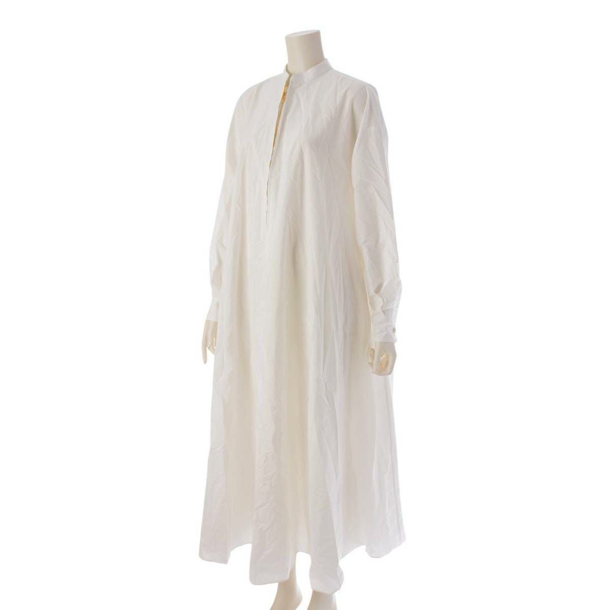 グッチ Gucci 23SS コットンポプリン GGジップ マキシドレス