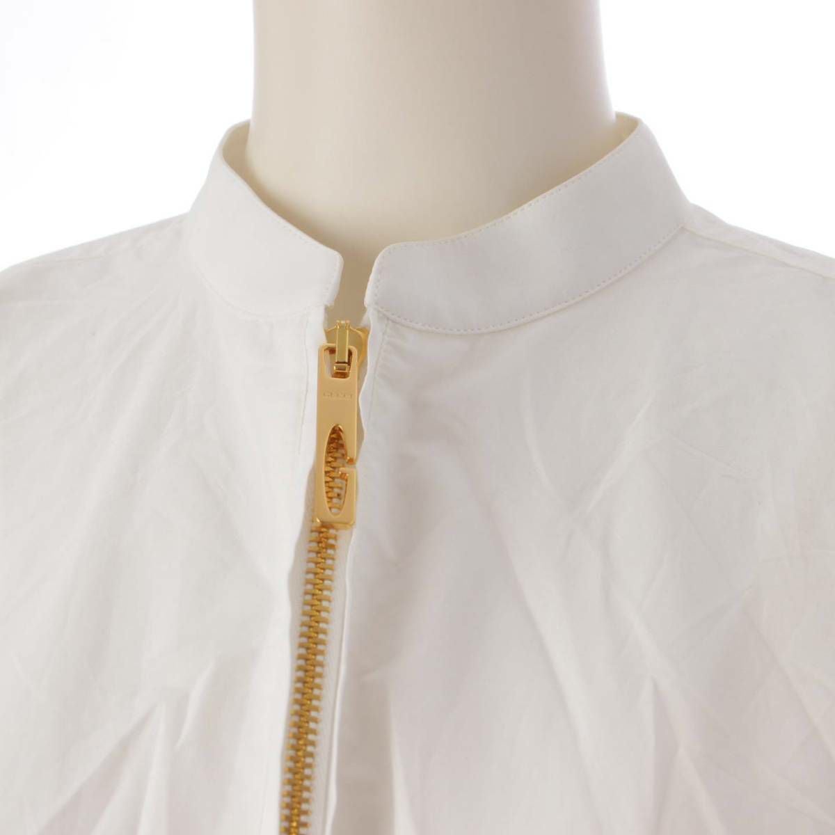 グッチ Gucci 23SS コットンポプリン GGジップ マキシドレス