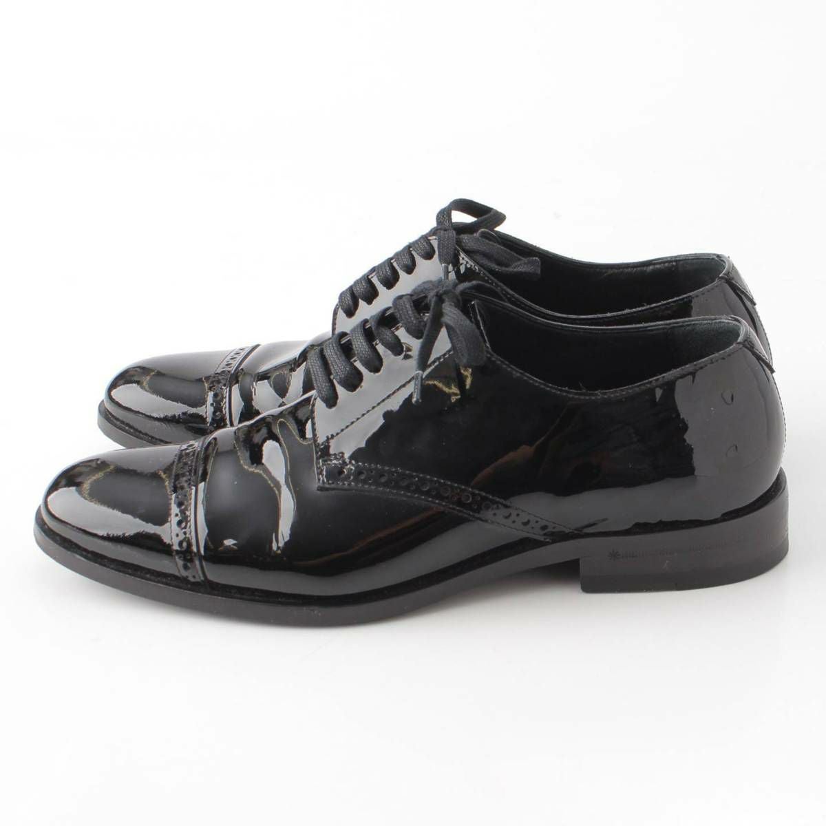 サンローラン SAINT LAURENT ストレートチップ パテントレザー ドレス