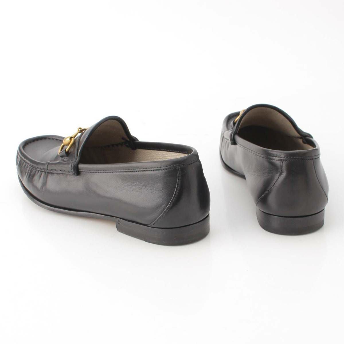 グッチ Gucci メンズ ホースビット レザー モカシン ローファー 307929