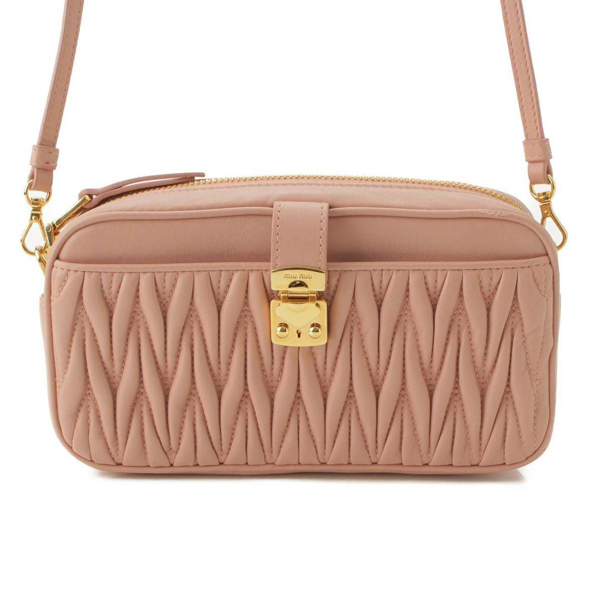 ミュウミュウ Miu Miu マテラッセ レザー ショルダーバッグ 5DH059