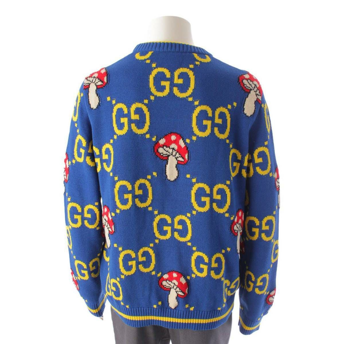 グッチ Gucci メンズ GGジャガード クルーネック コットン×ウール