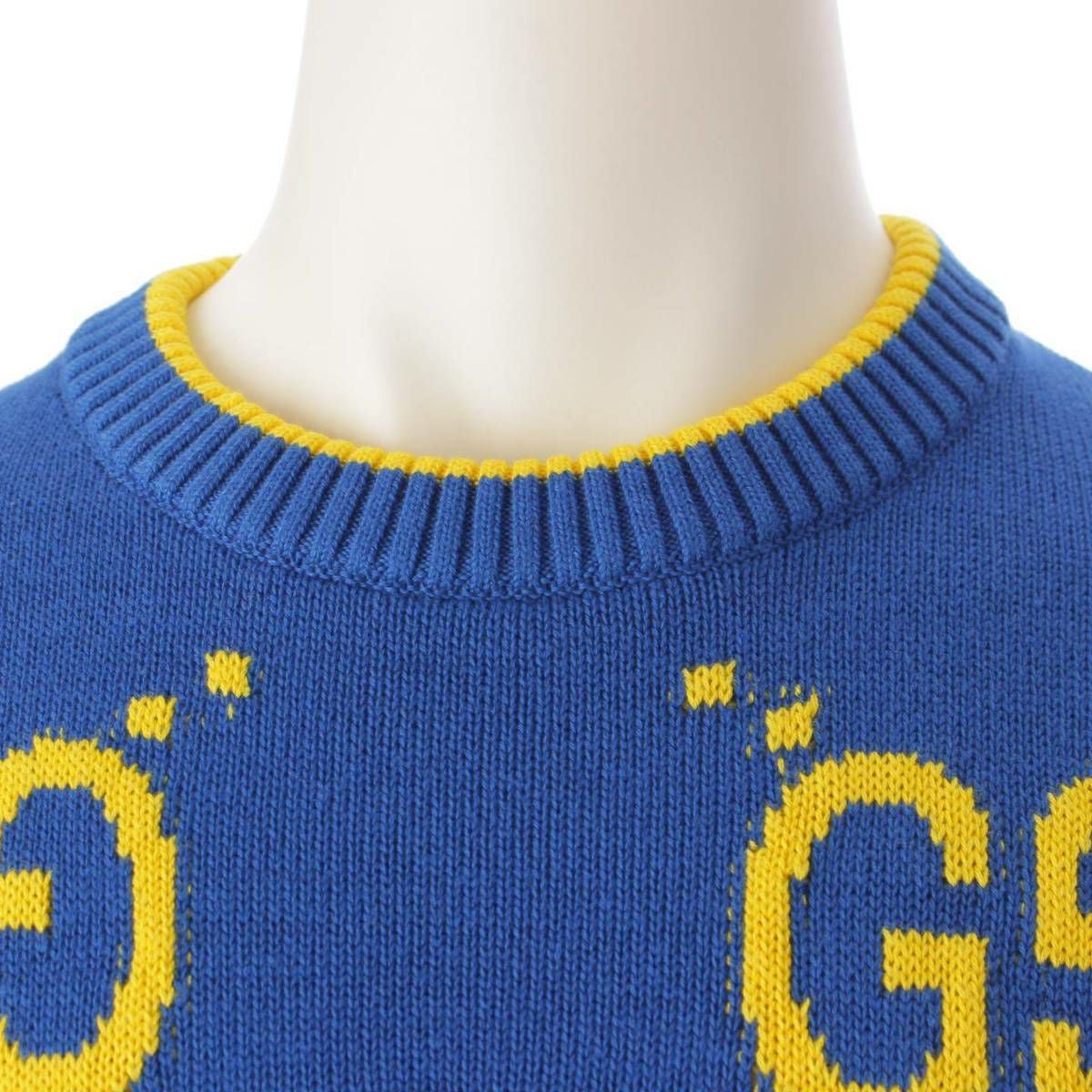 グッチ Gucci メンズ GGジャガード クルーネック コットン×ウール