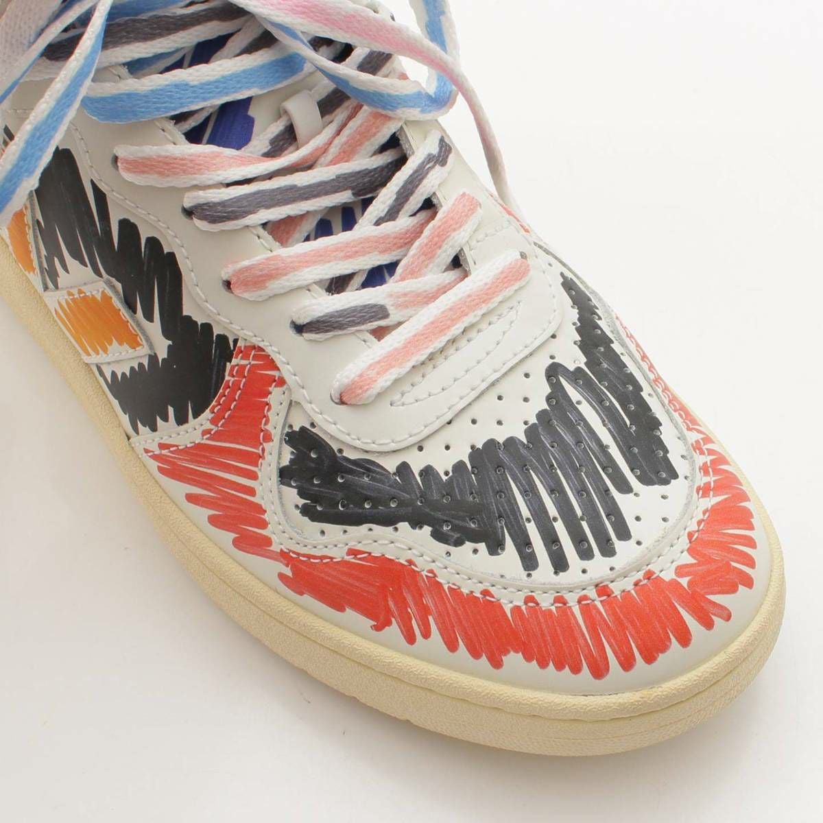 マルニ Marni VEJA 22SS 落書きプリント ハイカット スニーカー マルチ