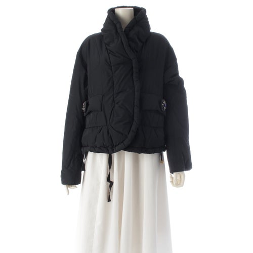 ルイヴィトン 06AW BY MARC JACOBS ビジューボタン 変型 ダウンジャケット アウター ブラック 34