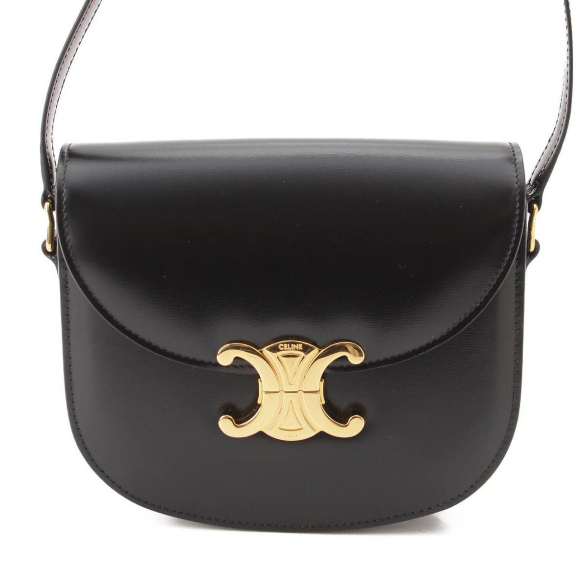 セリーヌ Celine ブザスクレア トリオンフ シャイニーカーフ