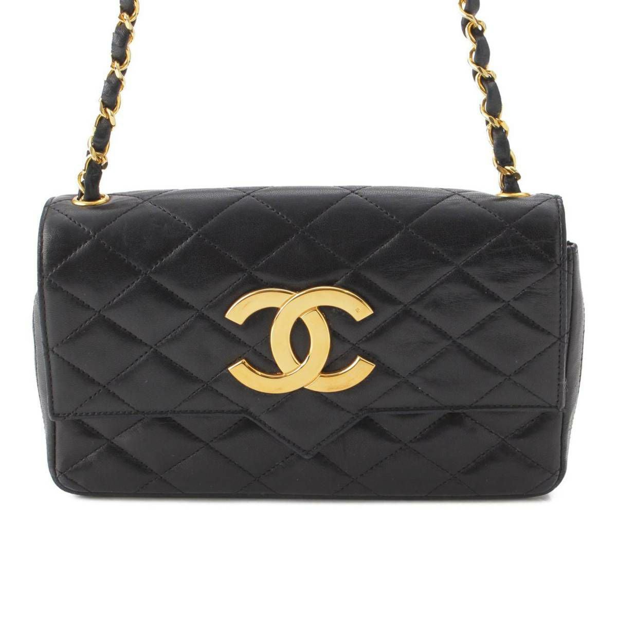 シャネル Chanel デカココマーク マトラッセ ラムスキン チェーン