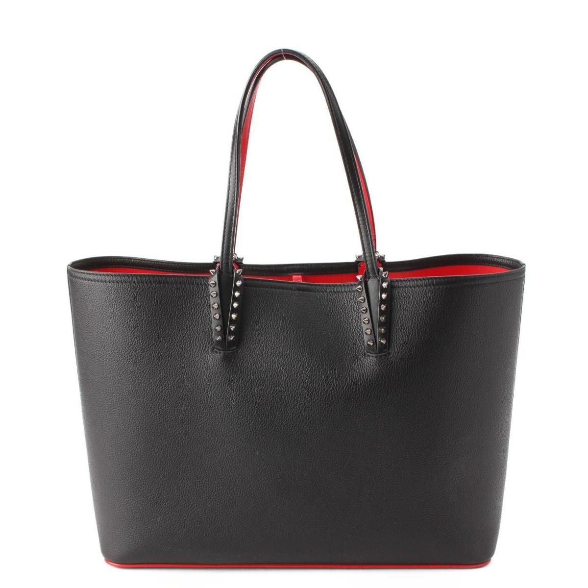 【極美品】クリスチャンルブタン　カバタ　トートバッグ　スタッズ　レザー　黒　A4 クリスチャンルブタン Christian Louboutin CABATA カバタ レザー