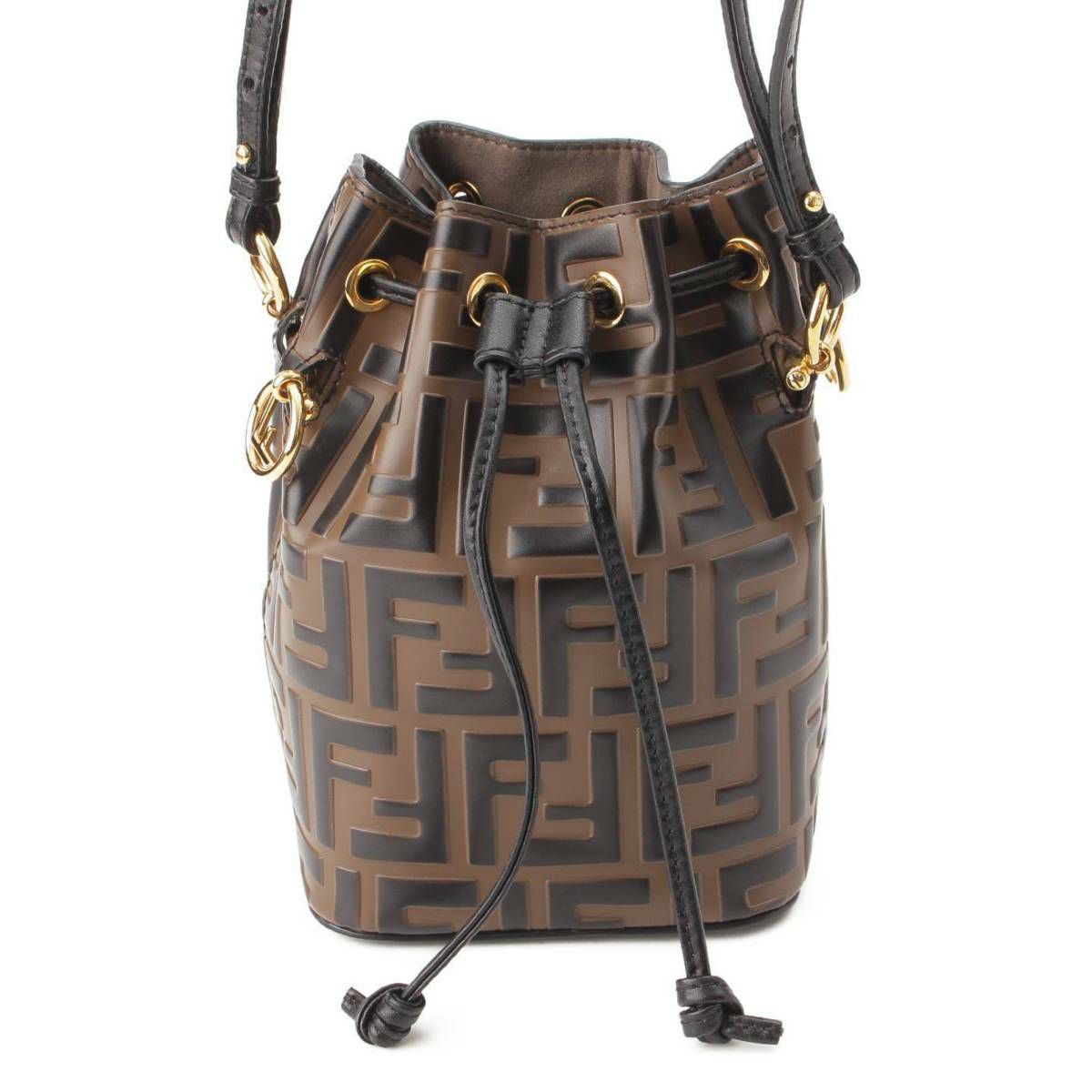 バッグ フェンディ FENDI ズッカ柄 巾着 ショルダーバッグ