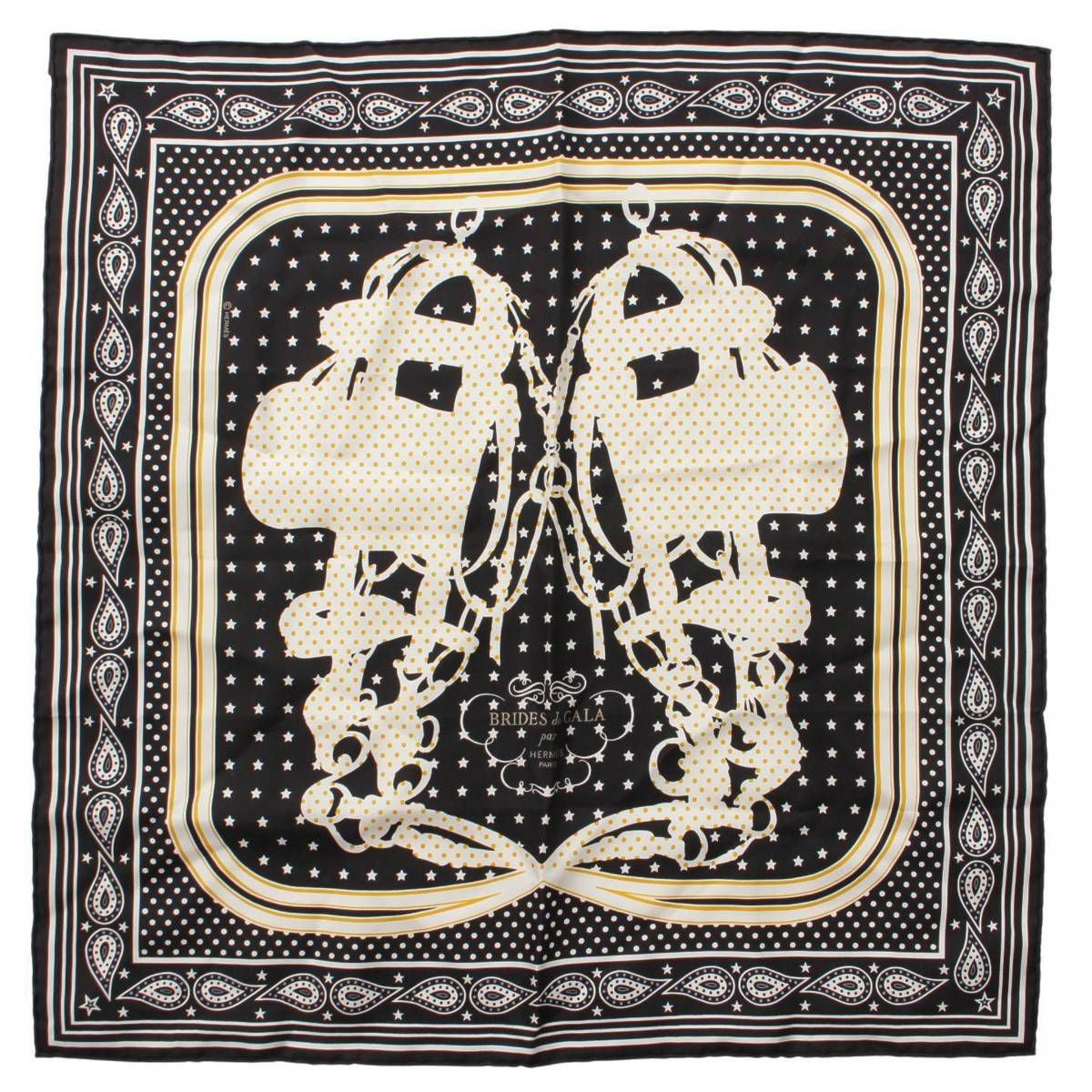 エルメス Hermes カレ55 シルクスカーフ バンダナ BRIDE de GALA 式典