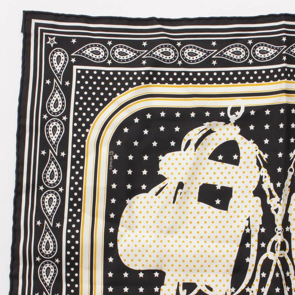 エルメス Hermes カレ55 シルクスカーフ バンダナ BRIDE de GALA 式典