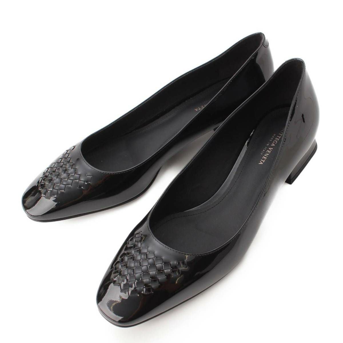 ボッテガヴェネタ Bottega Veneta イントレチャート パテント ヒール