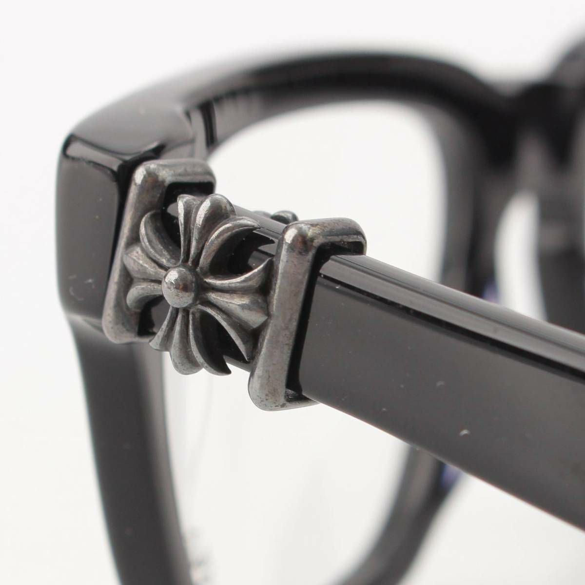 クロムハーツ Chrome Hearts EASY サイドCHプラスフレーム 黒縁メガネ