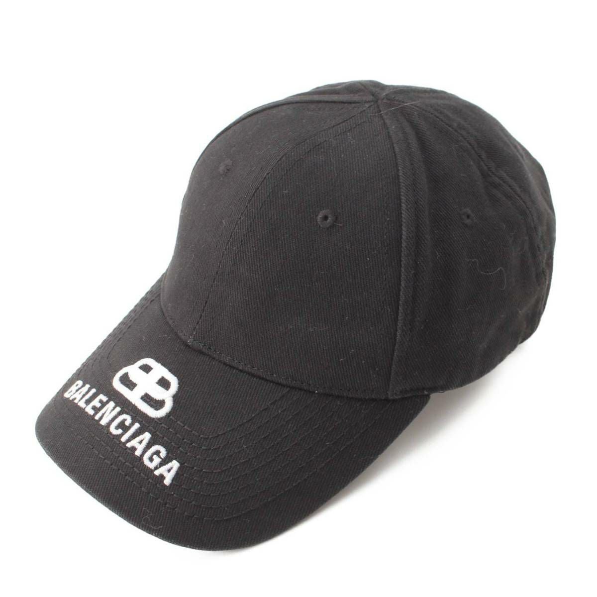 BALENCIAGA BBロゴ キャップ 黒