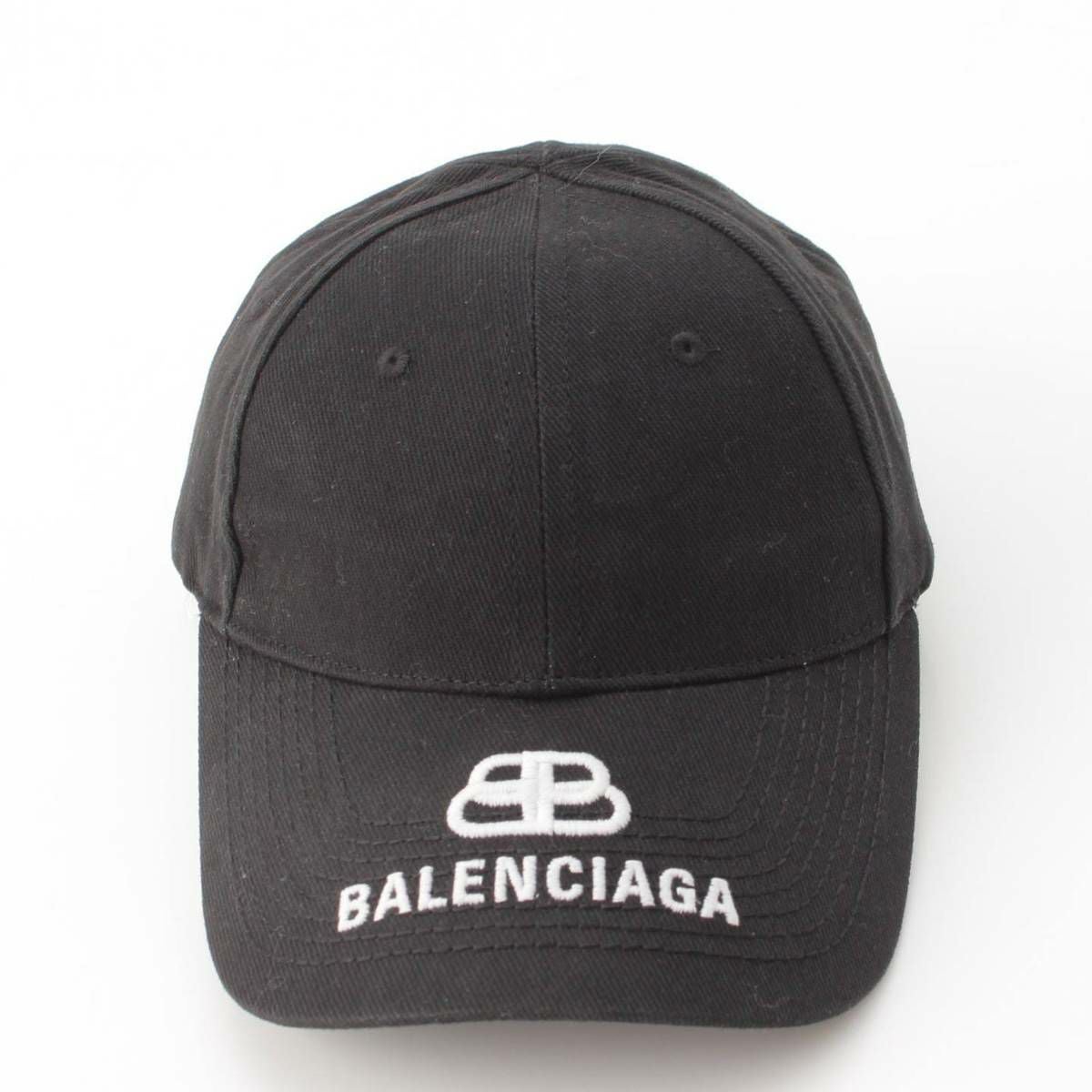 バレンシアガ Balenciaga BBロゴ 刺繍 コットン ベースボールキャップ